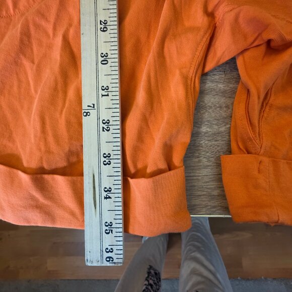 🔴 Chelsea & Violet Women's Shortall Romper Orange Adjustable Strap Medium - Picture 13 of 14